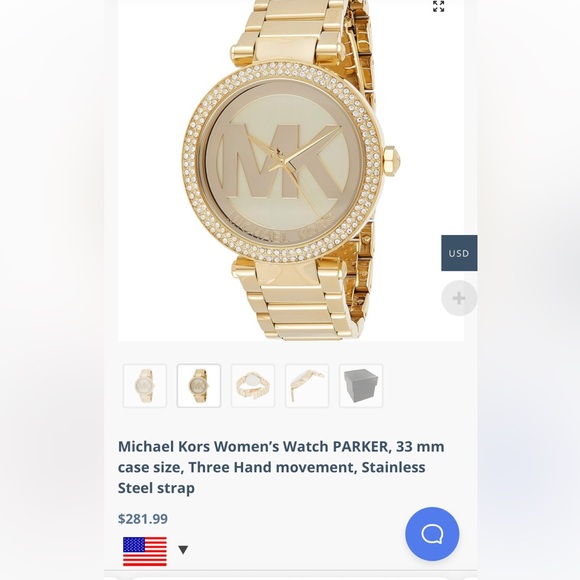 Micheal kors gold tinted watch. Brand new - Picture 2 of 4